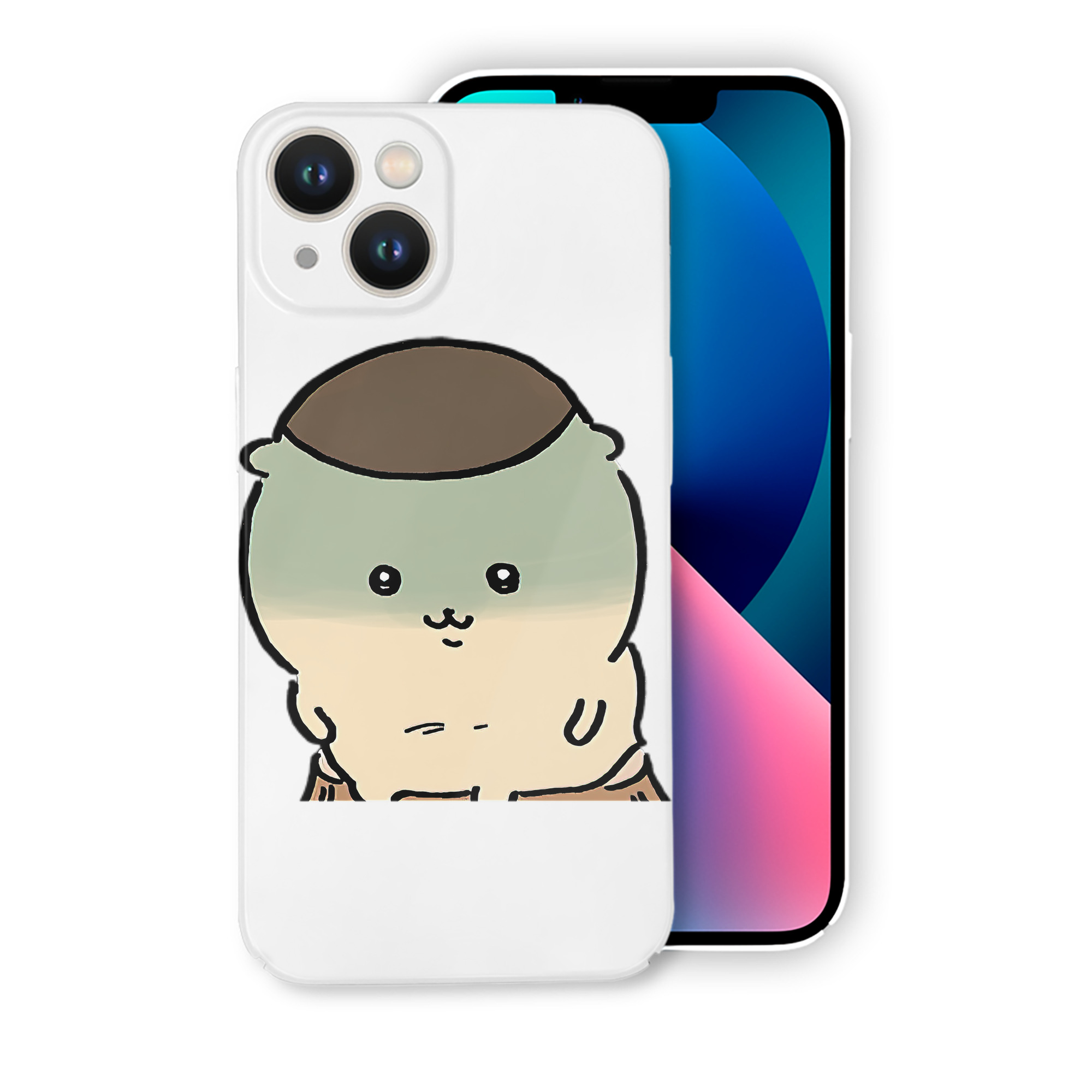 （画像用） ちいかわ くりまんじゅう Chii-kawa kuri manjū 【iPhone 14シリーズ対応】ハードケース